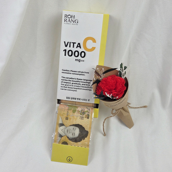 로랑 카네이션 어버이날 용돈박스, 1세트, 카.레 용돈박스(레드)