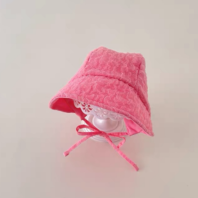 블랙체리 유아동 레이스 보넷