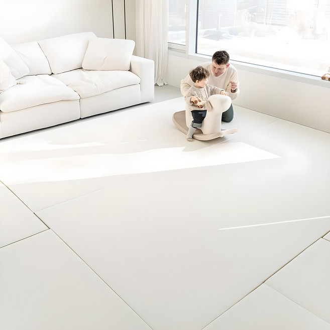 리포소홈 빅사이즈 한판 틈새없는 빅 폴더 매트 유아, 아이보리