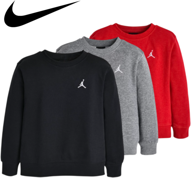 [매장발송]나이키키즈 남녀공용 맨투맨 조던 긴팔티셔츠 주니어 토들러 상의