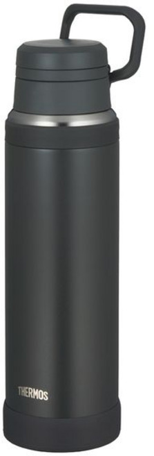 THERMOS 膳魔師 大容量真空斷熱 Fluid-Tech 結構便攜保溫保冷馬克杯 含提掛環 JOY-1000, 1個, 1L, 黑色