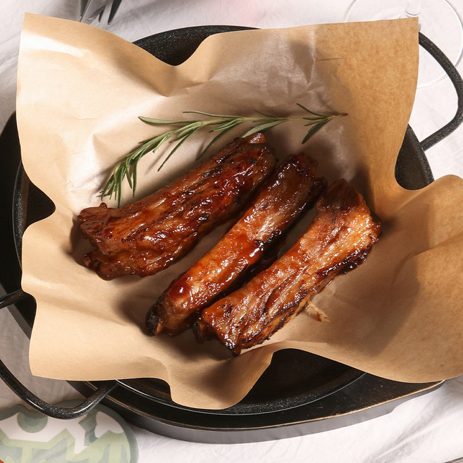 존쿡델리미트 바베큐 쪽립 1000g 등갈비 정통 바비큐 백립, 1개, 1kg