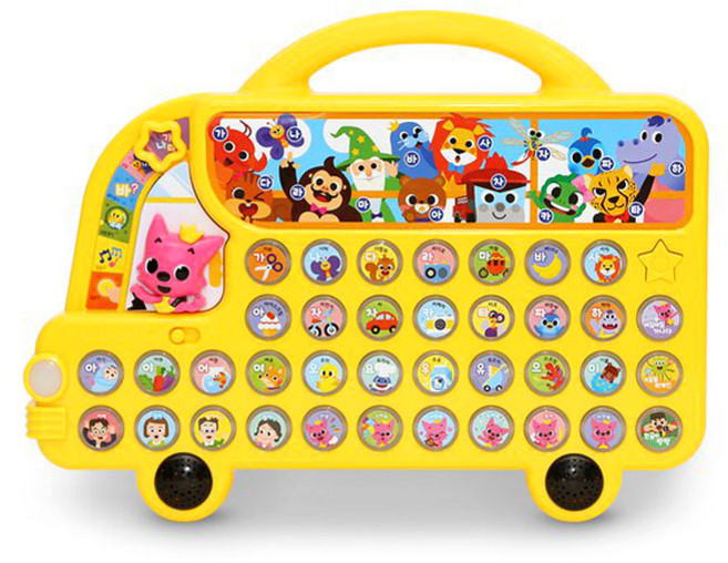 더핑크퐁 핑크퐁 한글버스 스마트패드 한글공부 교육완구