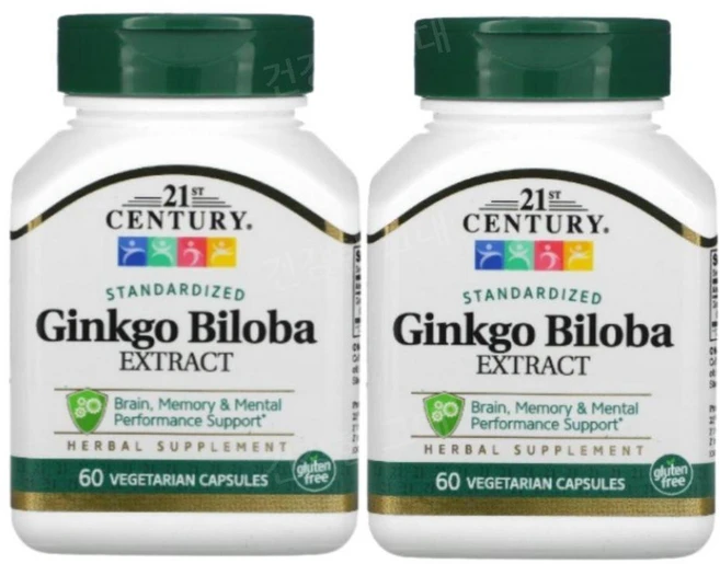 21st 센츄리 은행나무 추출물 베지캡슐 60정, 2병 - 쿠팡