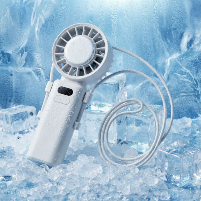 [초강력냉각] 26년 신형 마이쿨러 급속 냉각 휴대용 선풍기 손선풍기, 마이쿨러 화이트, 1개