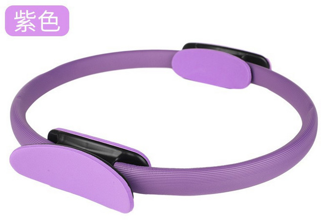 普拉提圈瑜伽阻力環魔力圈瑜伽圈健身器材運動瑜伽圈, 1個, 紫色普拉提圈(直徑37.5釐米)