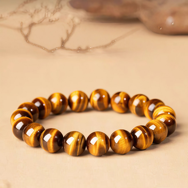 하루노 호안석팔지 천연원석 염주 호랑이의 눈 호언석(타이거아이)