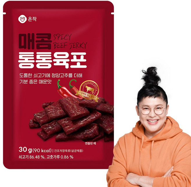 [온작]이영자 소고기 매콤 통통육포, 5개, 30g