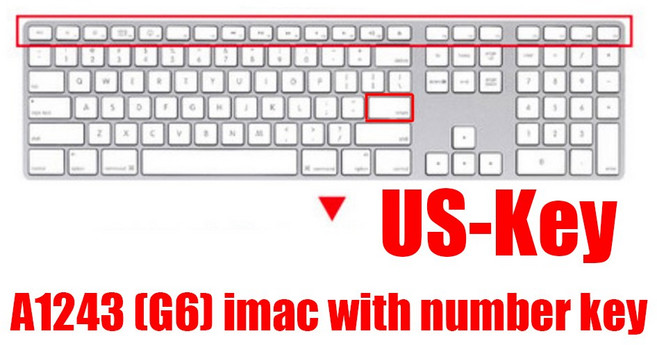 호환 블루투스 무선 키보드용 데스크탑 PC MLA22LL A1644 A1314 IMAC 키보드 커버 보호대 실리콘 커버 미국EU 버전, 1개, [05] EUkey-A2449 A2450