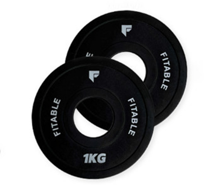 핏에이블 경량 원판 50mm 바벨 플레이트 중량 원판 세트, 2개, 1kg