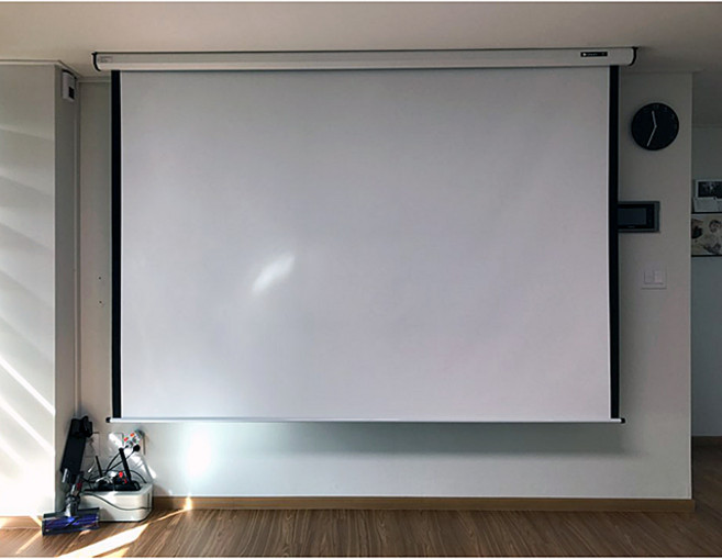 빔스크린 전동형 빔프로젝터스크린 전동스크린 롤스크린 빔프로젝트스크린, 06) 유선+무선형 120인치(2400x1800mm)