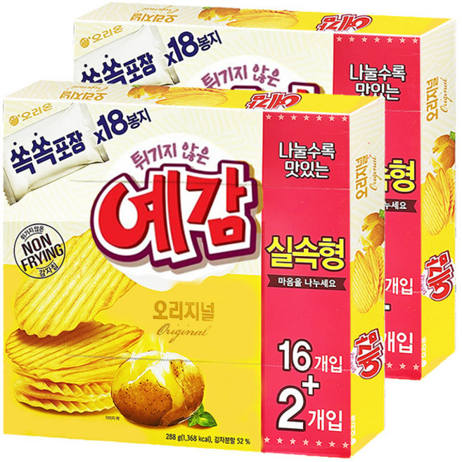 오리온 예감 오리지널 실속형, 288g, 2개