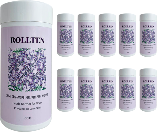 건조기 시트지 섬유유연제 시트 드라이 습식, 10개, 50매