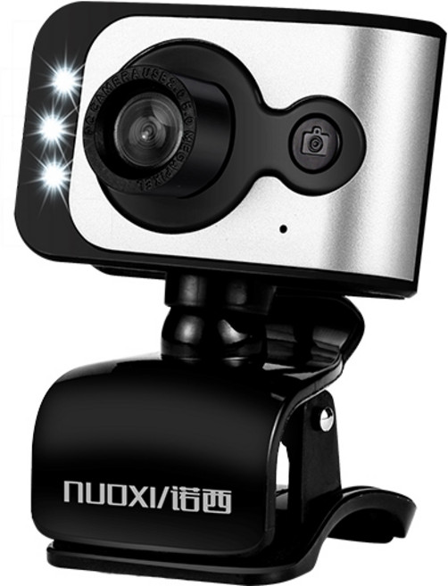 NOCI USB 비디오 온라인 수업 720P PC 화상카메라, 실버, 1개