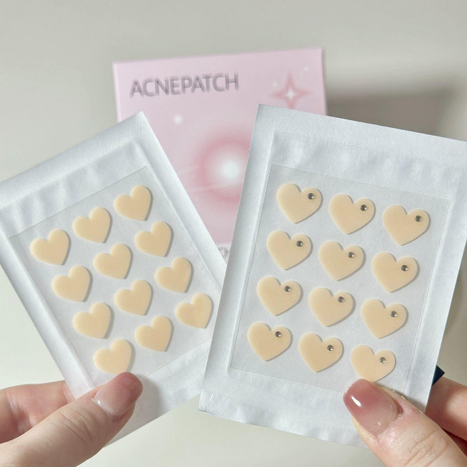 올라 캐릭터여드름패치 여드름 귀여운여드름패치, 다이아몬드 하트+하트 핑크박스, 1개, 기본 색상
