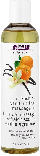 나우 푸드 솔루션 리프레싱 마사지 오일 바닐라 시트러스 향 237ml (8 fl oz) NOW-07671 - 쿠팡