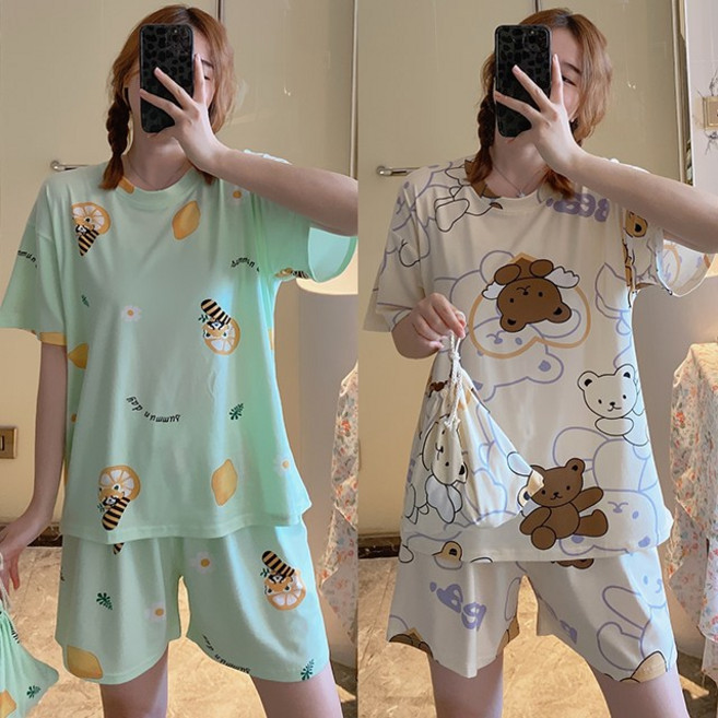 어바웃스타일 여름 홈웨어 주니어추가 BB라쿤+윙베어SET