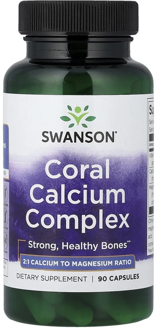 Swanson 산호 칼슘 복합체 캡슐 90정, 1개 - 쿠팡