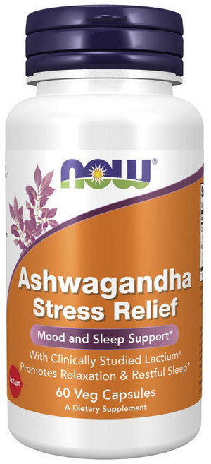 나우푸드 아슈와간다 스트레스 릴리프 베지 캡슐, 1개, 60정
