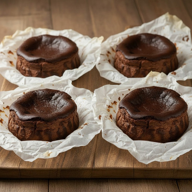 바스크 프리미엄 치즈케이크 초콜렛 240g 4개, 단품, 단품