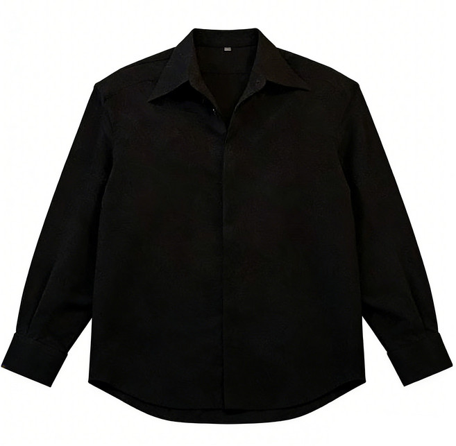 ANYOU 남성 데일리룩 긴팔 캐주얼 셔츠 루즈핏 셔츠