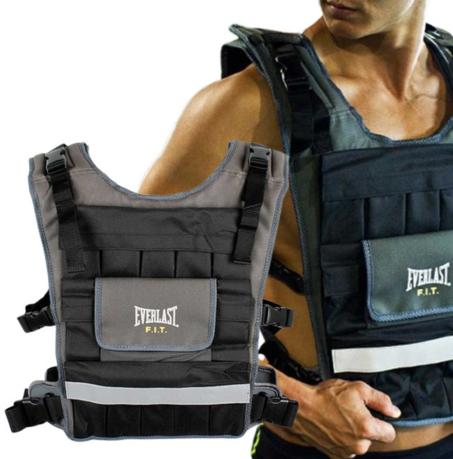 EVERLAST Adjustable Weighted Vest 18kg 웨이트 조끼 트레이닝, 단품, 단품