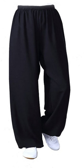 치파오나라 태극권 바지 수련도복 통기성좋은 사계절도복 편한 고무줄바지, 1개