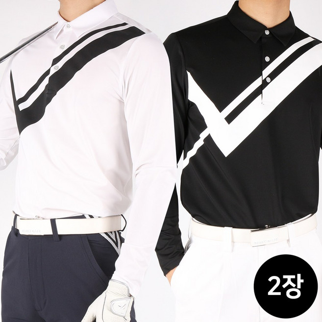 [SPM] 1+1 지발란B골프카라티셔츠 남자 스판 통기성 경량성 골프 티셔츠 긴팔티 카라티 기능성 스포츠 골프웨어 빅사이즈 지발란