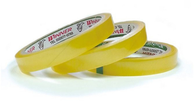 금성 투명테이프[초강력 러버타입] 물레방아에쓰는테이프, 1개입, 48*25m*16mm 3등분 1봉