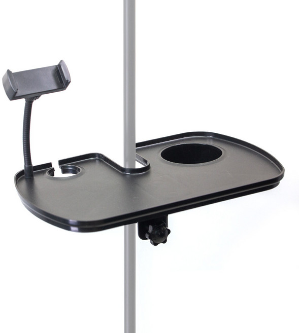 마이크 스탠드 트레이 컵홀더 스마트폰 마이크홀더 쟁반 선반 접시 녹음 스튜디오 용품, 1개, AC-M53S