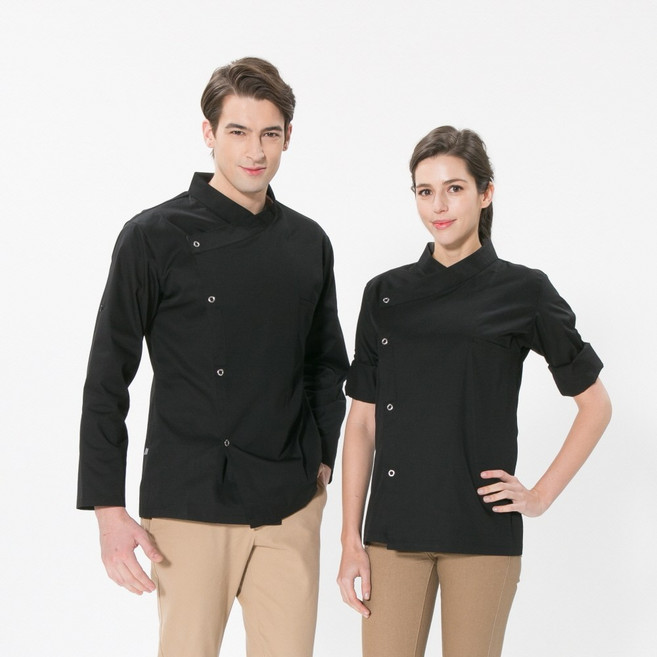 유니스토어 조리복 크로스넥 쉐프 쉐프웨어 기능성조리복 긴팔조리복(O-150~152)