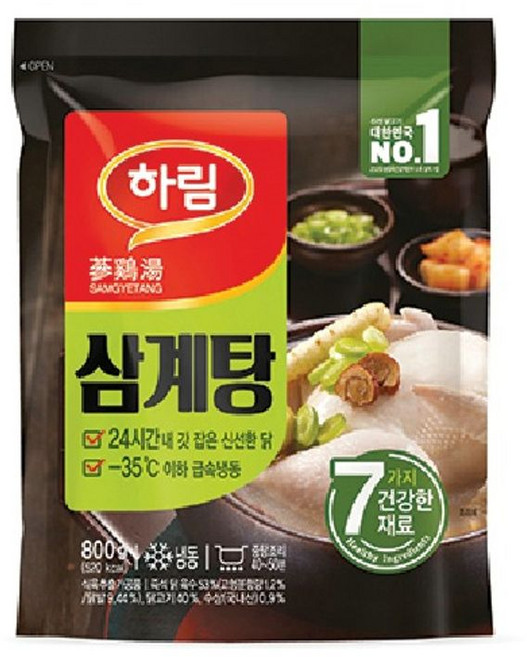 하림 즉석 삼계탕, 6개, 800g