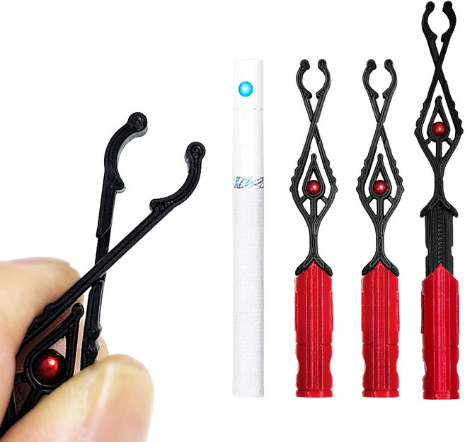 3개입 니키500 담배 홀더 집게 손잡이 연초 손가락 냄새 방지