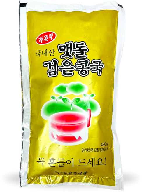 국산 진한 서리태 검은콩 콩물 430g 콩국수 콩국물 검은콩국 무가당 두유 업소용, 10개