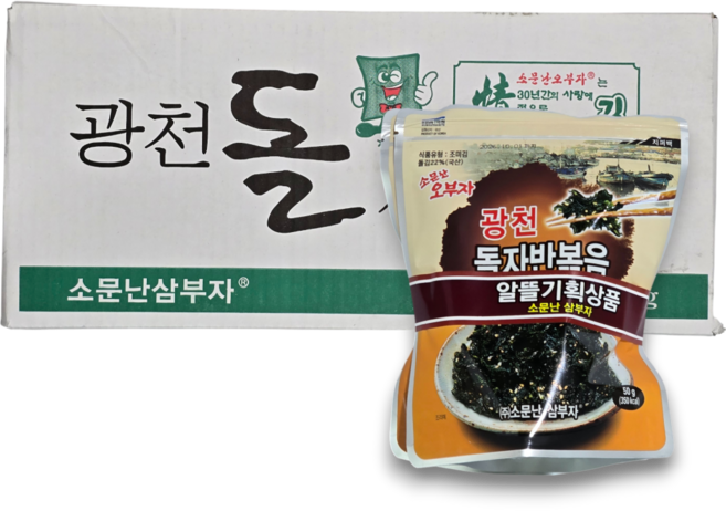 1BOX) 소문난 오부자 광천돌자반볶음 50g+50g x 10개입