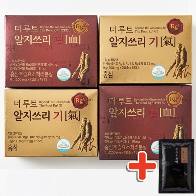 더루트 알지쓰리 올인원 60포 + 순녹용진액 70g 1포 셋트 Rg3 진세노사이드 홍삼, 1개, 61회분