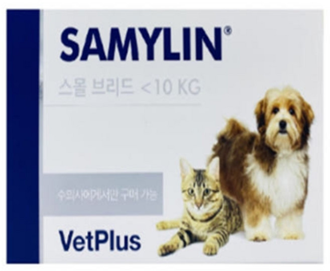 벳플러스 강아지 새밀린 세밀린 고양이 독 캣 간 영양제 30정 타블렛 정제형 2개, 심장/간, 2세트