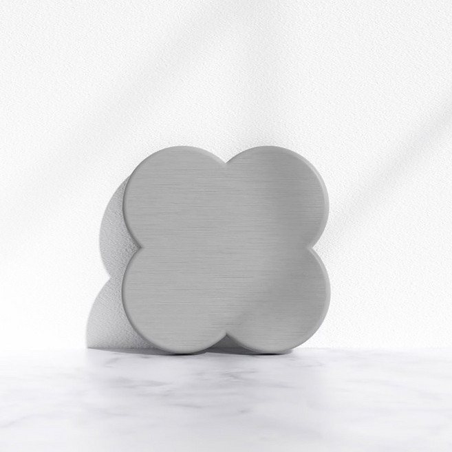 규조토 컵받침 3color 세트 구름 모양 물흡수 코스터 주방 테이블 매트, 그레이, 1개