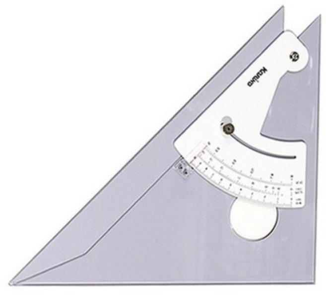 코링 각도 조절 삼각자 30cm SK-4-30, 혼합, 1개