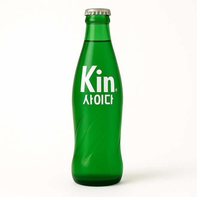 킨사이다 병 탄산음료수 / 업소용 식당음료 병음료, 10개, 350ml