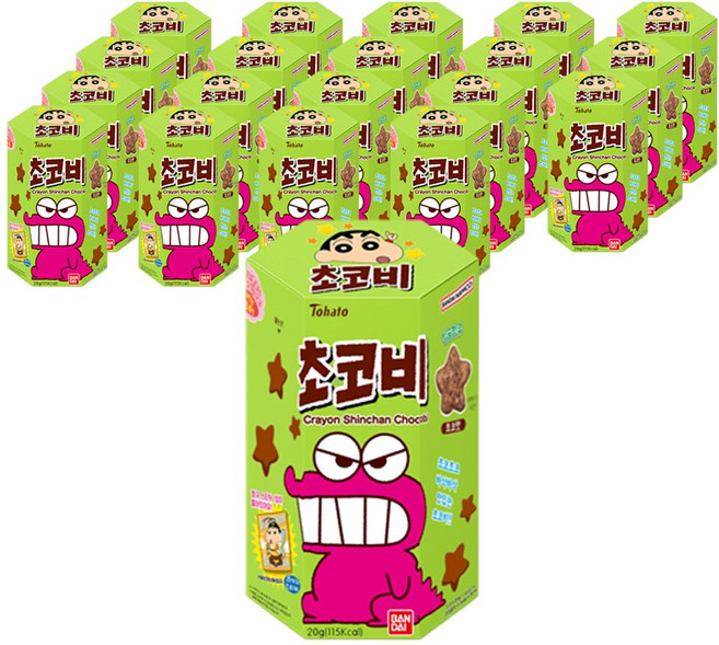 크레용 신짱 초코비, 20g, 20개