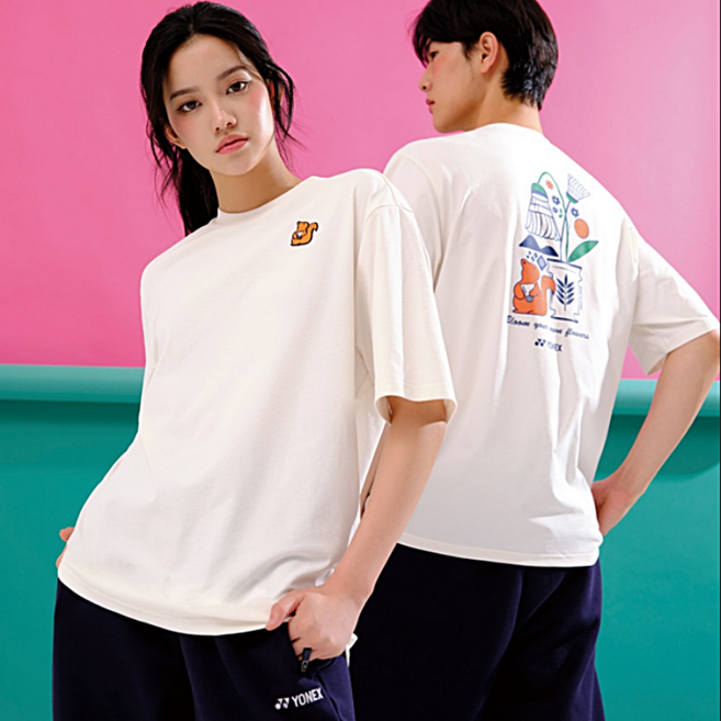 요넥스 253TS034U 배드민턴 반팔 티셔츠 남녀공용 데일리웨어