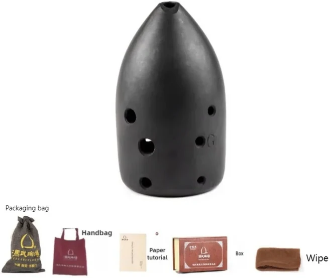 8홀 뮤지컬 Xun 전문가용 성인 초보자용 중세 희귀 오르프 악기 휴대용, 03 G Tone single lumen