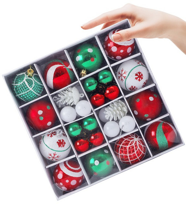 루이스 크리스마스 트리 장식볼 믹스 오너먼트 혼합볼 데코세트TGUI-3, TYPE-4