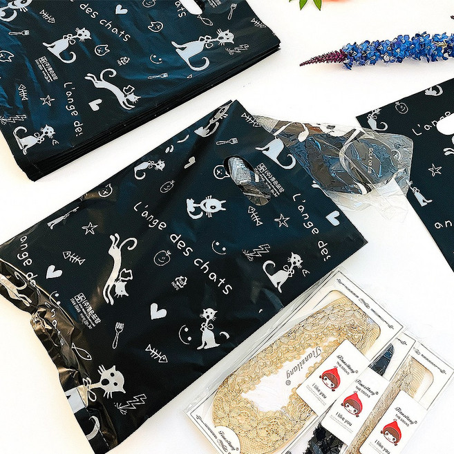 좋은포장 팬시봉투 30cm X 40cm 300장 비닐 쇼핑백, 블랙