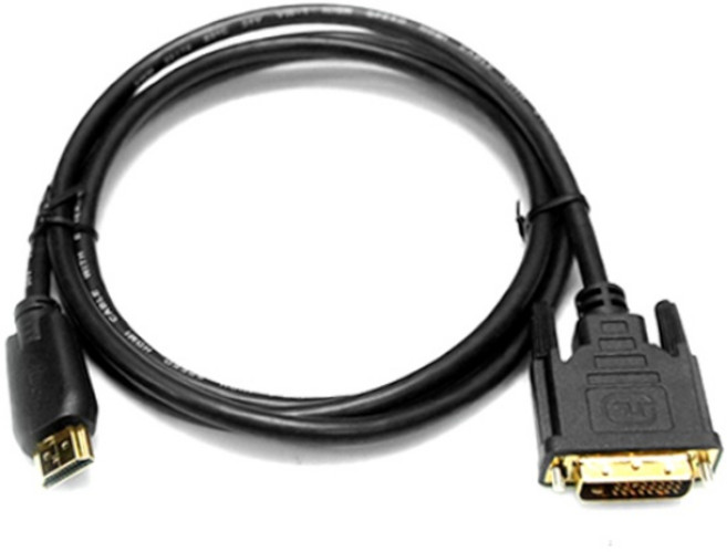 (CableMate) HDMI 1.4 to DVI-D 듀얼 변환케이블 골드 (2m), 1개