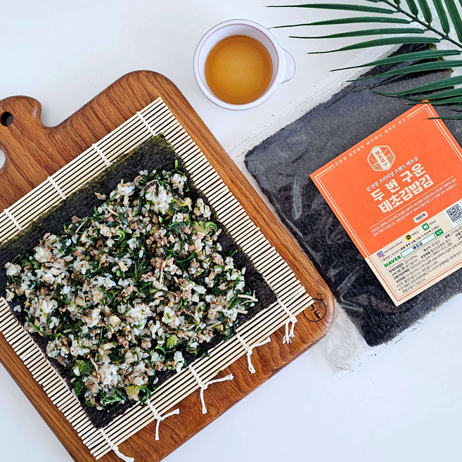 태초김 두번 구운 태초 김밥김 김밥용김 프리미엄 50매 100매, 1개, 105g