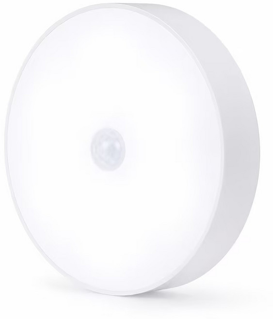 磁吸式智慧人體感應小夜燈 充電式LED床頭燈, 白光500mAh