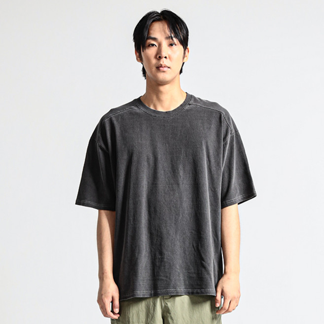 빅사이즈클럽 SP 10수피그먼트어깨절개반팔티