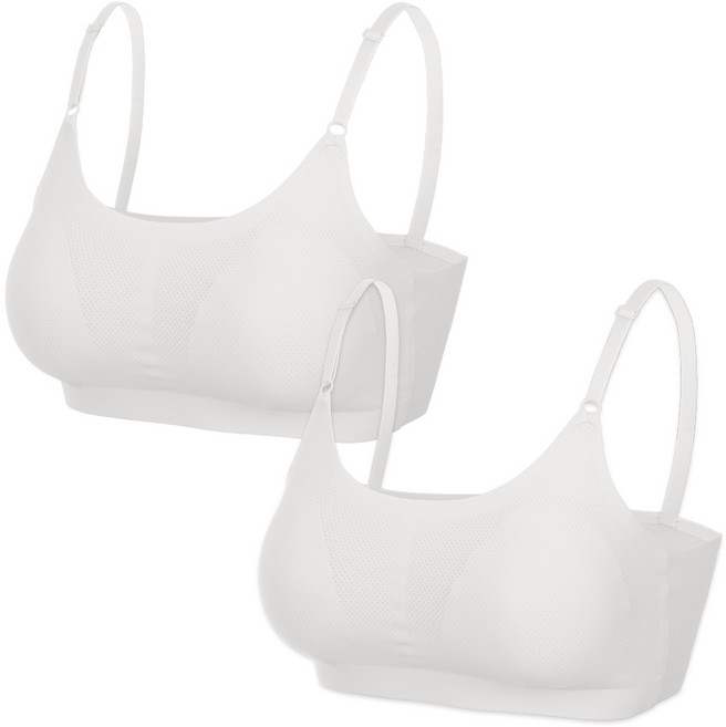 엘라운지 주니어 심리스 메쉬 초경량 일체형 브라 2P